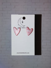 Load image into Gallery viewer, Hand-drawn hearts- studs