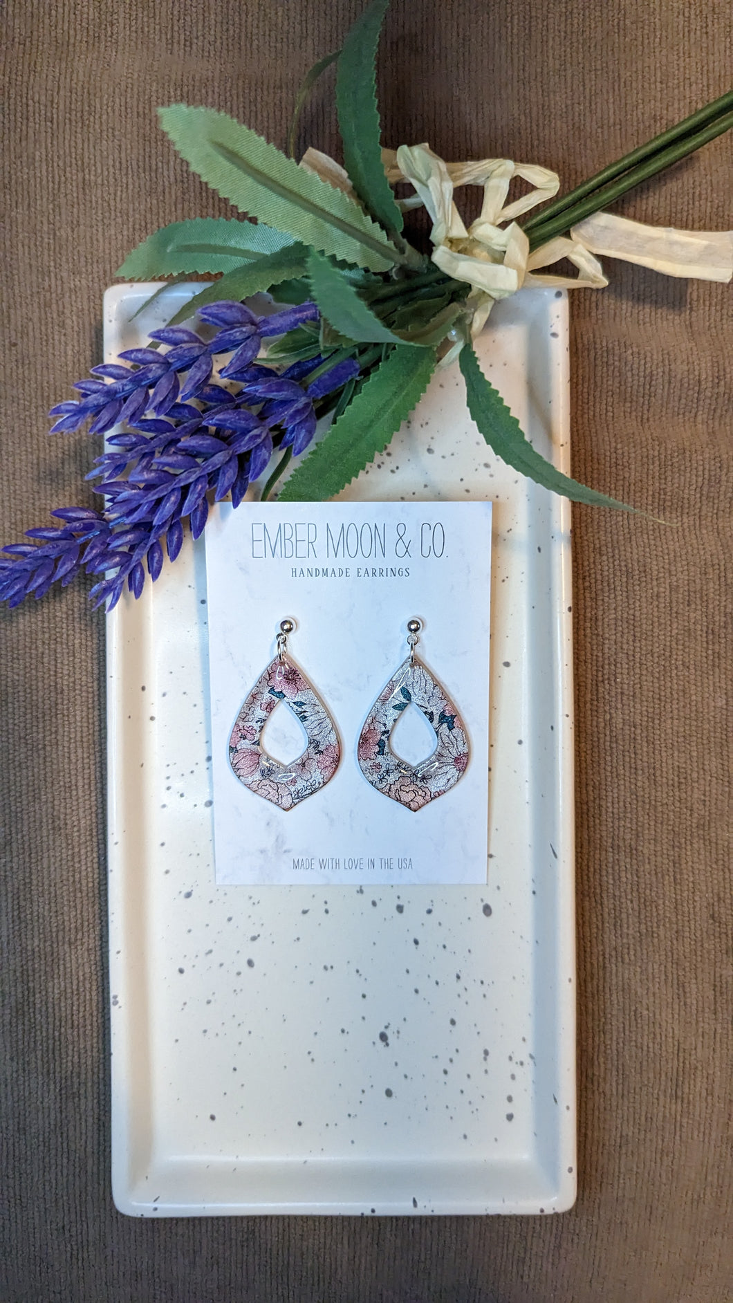 Floral teardrops